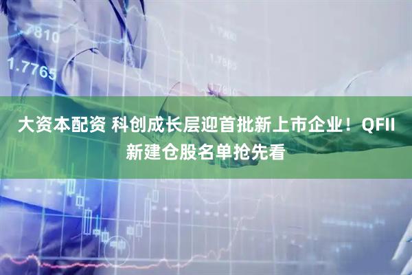 大资本配资 科创成长层迎首批新上市企业！QFII新建仓股名单抢先看